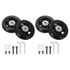 uxcell Set of 1 Luggage Wheels Replacement 64 x 24