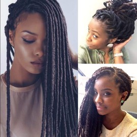 Brazilian Yarn Wool Hair Arylic Yarn for Hair Crochet Braid Twist Warps Black Color