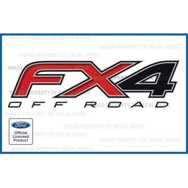 Decal Mods FX4 Off Road Decals Stickers for Ford F350 F450 Dually - DF (2012-2016) Bed Side DUALLY ONLY (Set of 2)