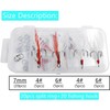 Fishing Treble Hooks Feather Dressed Size 4 6 Set with