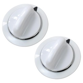 2PCs WE1M654 Dryer Timer Control Knob Compatible for GE Dryers DBSR463EG1WW, DBSR463EG2WW, DBSR463EG3WW, DBSR463EG4WW, DBSR463EG5WW, DBSR463EG6WW, DBSR463EG7WW New Version