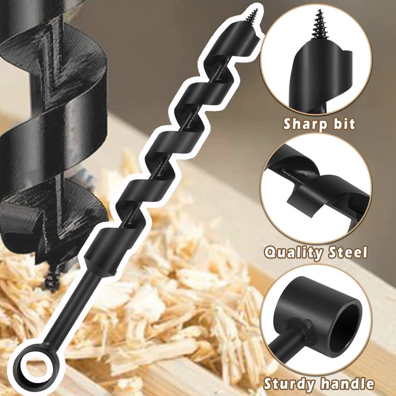 1” x 12” Scotch Eye Hand Wood Auger Drill Bit