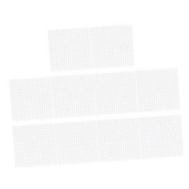 Gadpiparty 20pcs Cross Stitch Mesh Canvas Sheets for Embroidery DIY Projects Sturdy Plastic Material Suitable for Crafting and Sewing