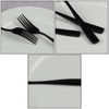 Dehouse 16-Piece Black Stainless Steel Dinner Forks, 7.87 Inch Flatware