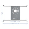 GE Wafer Downlight Mounting Bracket, Compatible with 2, 4, &