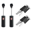 Sarini Luggage Lock, Wire Rope Padlock with Key, TSA Suitcase