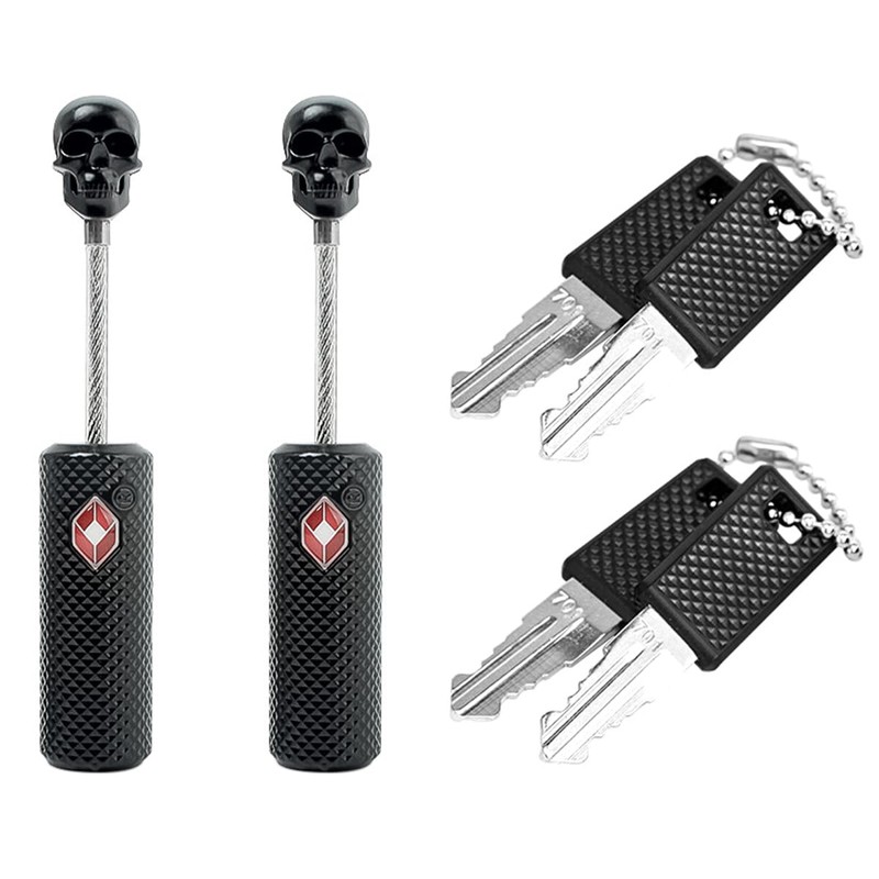 Sarini Luggage Lock, Wire Rope Padlock with Key, TSA Suitcase