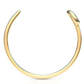 FAKE ANTI TRAGUS - 20 gauge snug fake gold Anti-tragus faux thin anti tragus ring - false gold filled Anti tragus jewelry (Gold)