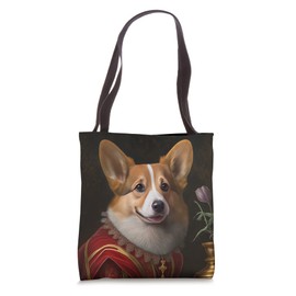 Regal Corgi: Charming Royal Pup with Aristocratic Flair Tote Bag