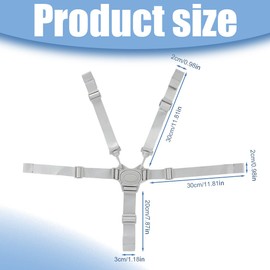 GNHG Highchair Seat Belts, 5 Point Belt Seat Belts, Replacement Seat Belts, High Chair Belts, Adjustable, High Chairs, Seats & Accessories