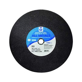 Mercer Industries 600200-14" x 1/8" x 1" Stationary Saw Cut-Off Wheels for All Metals (10 pack)