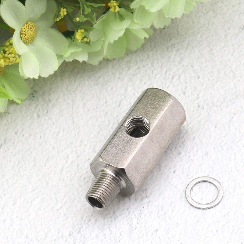 EMSea 1/8 NPT Tee Connector Adapter, DIY Connecting Turbo Oil