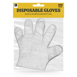 AKH® Disposable Gloves 100 Pack | Food Safe Polyethylene Work Gloves for Kitchen Cooking Cleaning Gloves