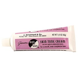 Crema de tono de piel con corrección de color blanco y negro genuino, 1.5 oz.