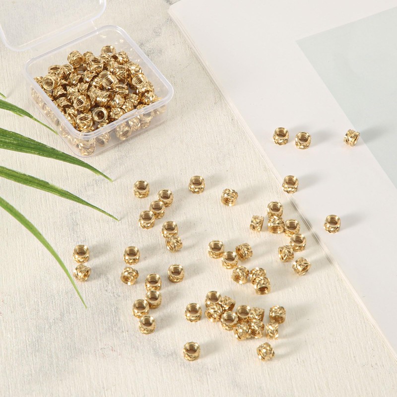 120pcs Threaded Insert, 8-32 x 4 x 6mm 3D Printing
