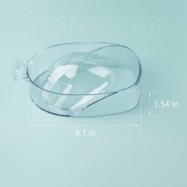 Framendino, 2 piezas de bandeja de remojo de uñas transparente
