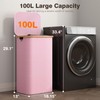 Laundry Hamper With Lid 100L, Clothes Hamper for Laundry with