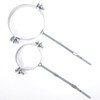 Beekeg Stove Pipe Holder, Mounting Clamp with Dowels, Throttle Valve,