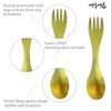 TiTo Titanium Spork 2-in-1 Multifunctional Spoon Fork Lightweight Portabale Flatware