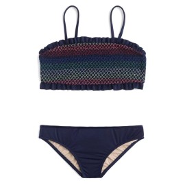 Crewcuts NWT Crewcuts Nordstrom Toddler Girls Two-piece Bathing Suit Blue Sz 2 $49.50 #01