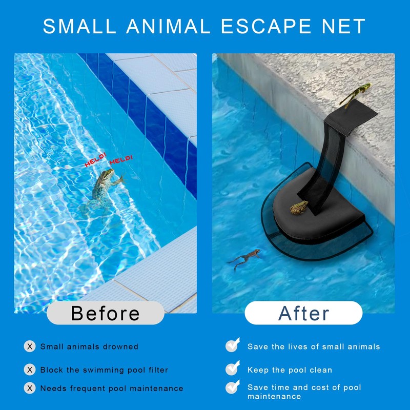 Busnacty 2-Pack Animal Saving Escape Ramp - Frog Floating Ramp