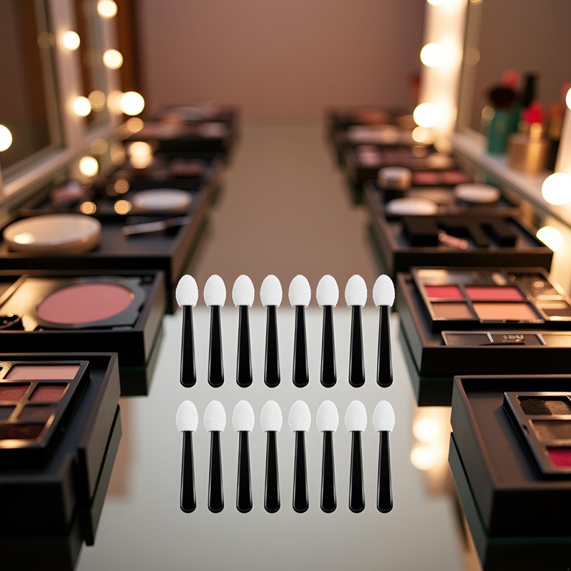 100Pcs Small Eyeshadow Applicators Eye Shadow Sponge Applicator Sticks Eye