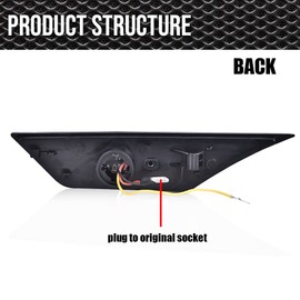 CNNELL LED Side Marker Lights Assembly Compatible with Honda Civic 2016 2017 2018 2019 2020 2021 Switchback Signal Lamp Smoke Lens Chrome Housing 33850TBAA02 33850TBAA01 33800TBAA02