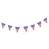 LABRIMP 3pcs Large American Flag Pennant Banner Patriotic Bunting for