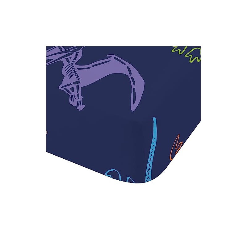 Catherine Lansfield Prehistoric Dinosaurs Double Fitted Sheet Blue
