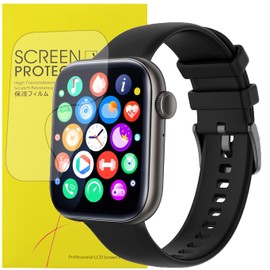 Blueshaweu Compatible with AMZSA Smart Watch Screen Protector, [6 Pack] Full Coverage TPU Clear Film Compatible with AMZSA P45 Smart Watch 1.8" (6 pack)