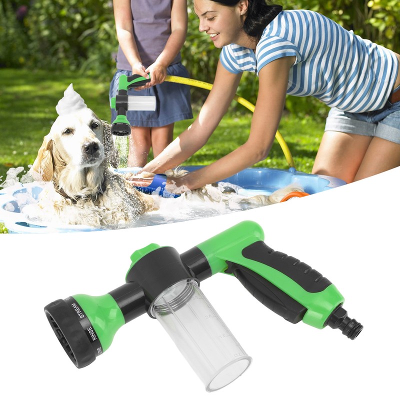 Dog Wash Hose Attachment Ergonomic Pet Wash Hose Spray Nozzle