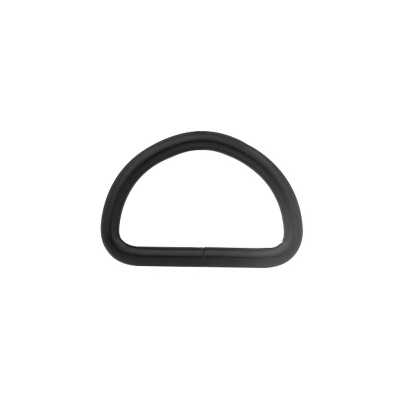 Wuuycoky 1.25" Inner Diameter Black D Rings Buckles D-ring Non-welded