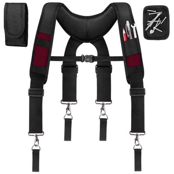 UMYLOV Tool Belt Suspenders, Work Belt Suspender Suitable for Construction