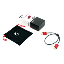 ZILR Cable HDMI 2.1 de ultra velocidad de 8 K, 45 cm, tipo A, bloqueo seguro, 8K60, 4320p, 4K120, 2160p, HD240, 1080p 3D, 48Gbps, 10bit Color, retorno de audio (eARC) HDCP2.2, HDR10, Ethernet