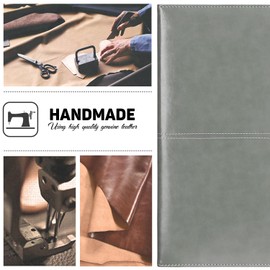 Toplive Padfolio 3 Ring Binder (1'' Round Ring) Business Portfolio Folder for Interview, School, Conference and Presentation, Gray