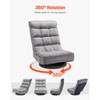 VEVOR Swivel Floor Gaming Chair, 360-Degree Rotating Foldable Lounge Chair