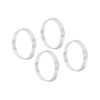 Partuto 4pcs 56.6 to 54.1 mm Aluminium Alloy Car Hub