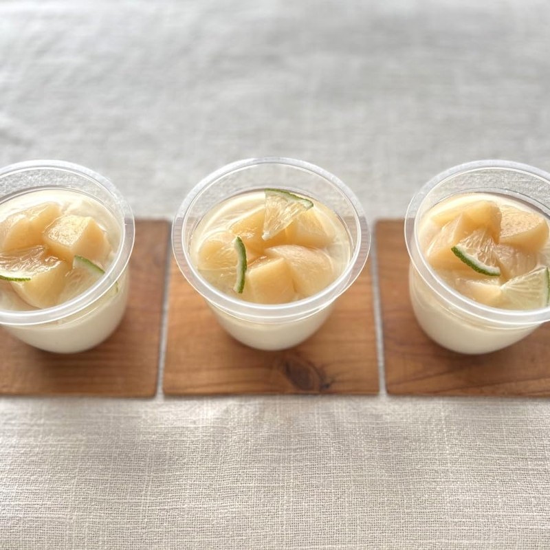 Fuzawa Shoten Pudding Cups 130cc (with Lids) 10 Pairs (Heat