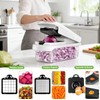Picador de Verduras Multifunción 16 en 1 con Cuchillas de