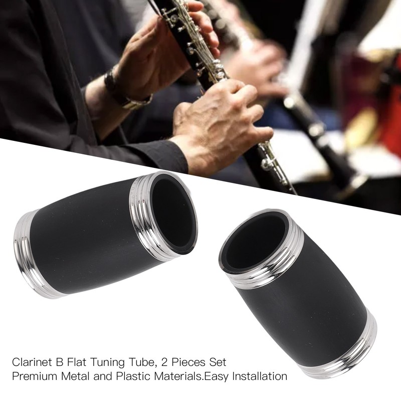 2Pcs Clarinet Tuning Tube Barrel 54mm Pitch Pipe B Flat