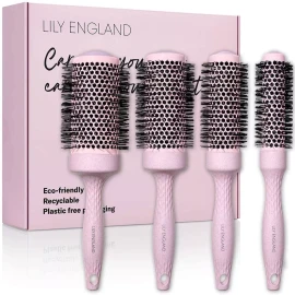 LYLYSTYLO Kit De Cepillos Redondos Varios Tamaños Color Rosa + Envio