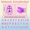 Fondant Letter Cutters, 40 Pcs Letter Cookie Cutters, Alphabet Cookie