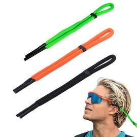 SULIUDAJI Floating Glasses Strap Pack of 3 – Sports Glasses Strap Suitable for Water Sports – Approx. 66 cm Long (Mix), black