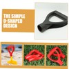 LALAFINA 4pcs D Shaped Grip Handle for Shovels Portable Replacement