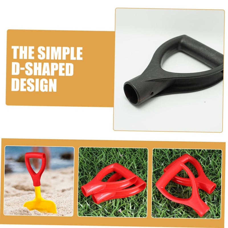 LALAFINA 4pcs D Shaped Grip Handle for Shovels Portable Replacement