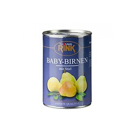 Baby Pears, Slightly Sugared, with Stem, Approx. 7-9 Pieces, 425 g