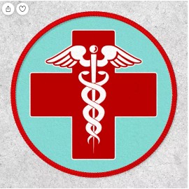 Fashion Jewelry CADUCEUS SYMBOL MEDICAL SIGN RN DOCTOR Pendant 925 Sterling Silver 22" Necklace