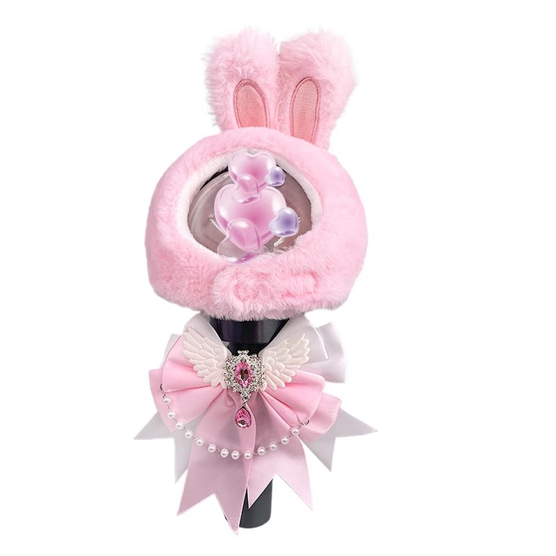 Lightstick Decoration Set Including A Cute Fluffy Cartoon Light Stcik