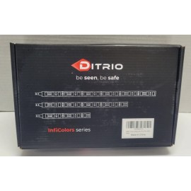 DITRIO M12r  12pcs Underglow RGB LED Strip Light Kit DC 12V 2 Red Blinking Brake