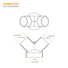 POWERTEC 70189-P2 Dust Collector Y-Fitting | 6-Inch to 4-Inch Hose
